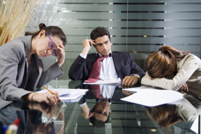 business team during a meeting